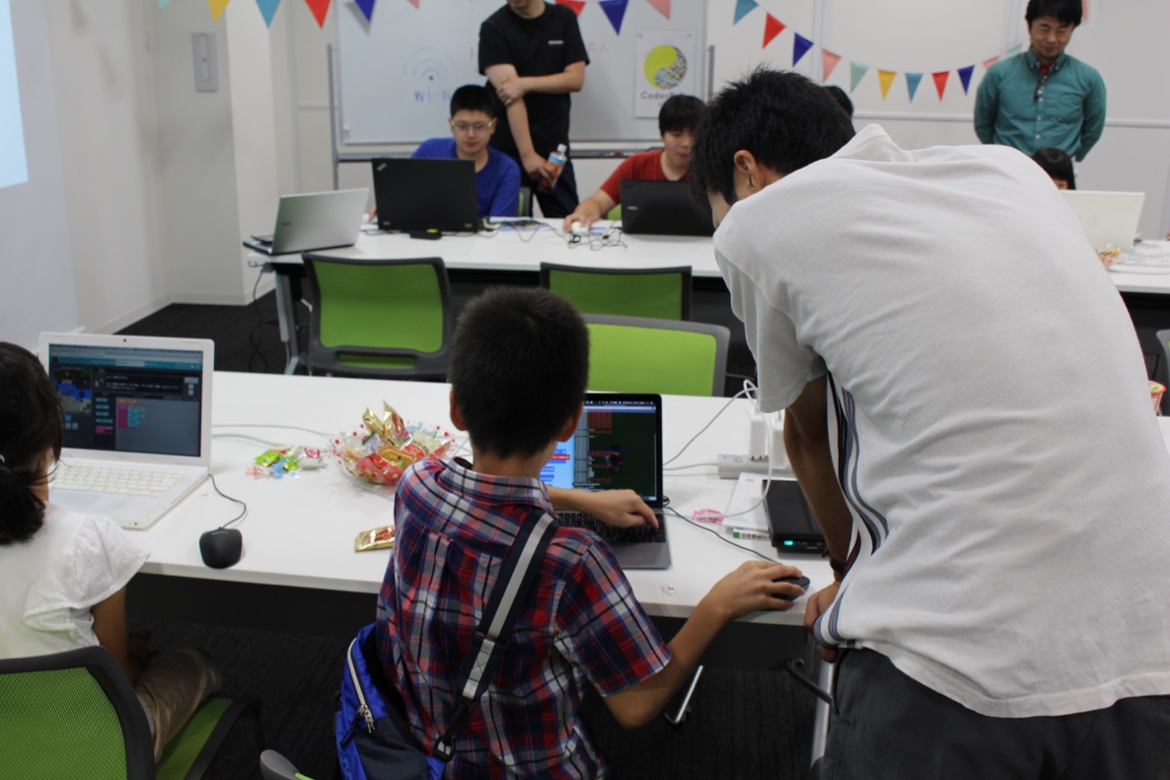 第5回CoderDojo Ube（宇部市のプログラミング道場）新しいメンターが大活躍